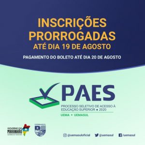 PAES UEMA UEMASUL 2020