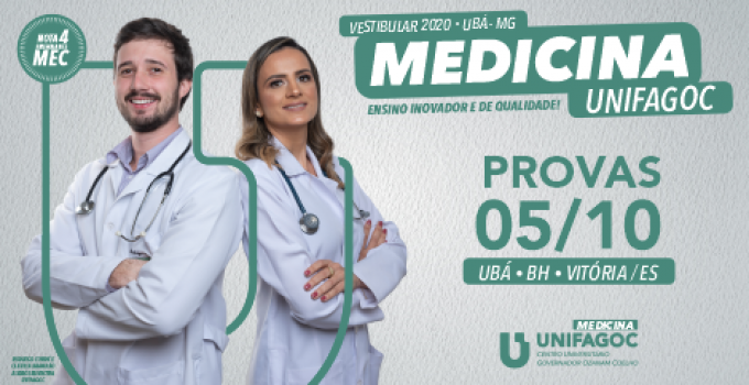 InscriÃ§Ãµes abertas para o Vestibular de Medicina UniFagoc 2020