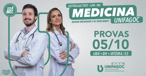 Inscrições abertas para o Vestibular de Medicina UniFagoc 2020