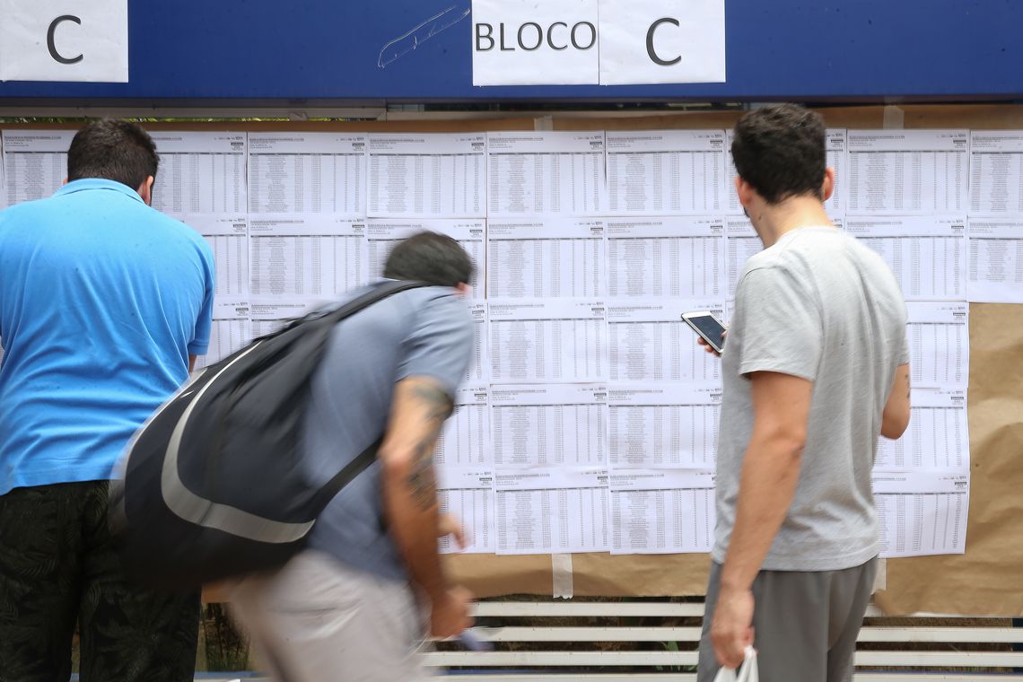 Candidatos fazem provas do Enem neste domingo na União Pioneira de Integração Social na Aasa Sul - Marcello Casal JrAgência Brasil