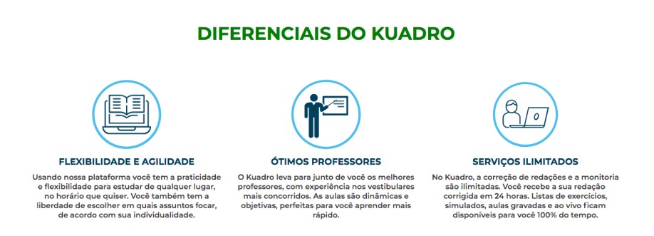 Diferenciais Cursinho Kuadro