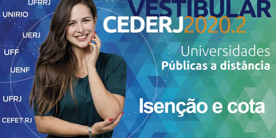 Vestibular Cederj 2020.2 recebe pedidos de isenção e sistema de cotas