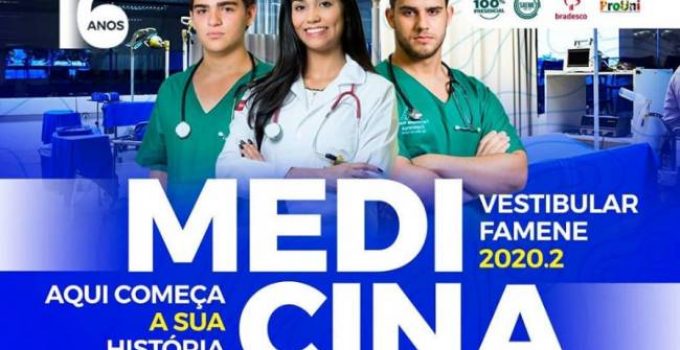 Vestibular de Medicina FAMENE 2020.2 recebe inscrições