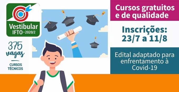 Vestibular IFTO Cursos Técnicos