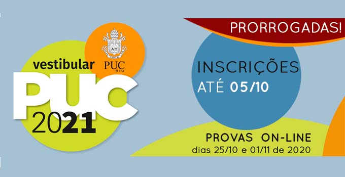 Vestibular PUC-Rio 2021 tem inscrições prorrogadas