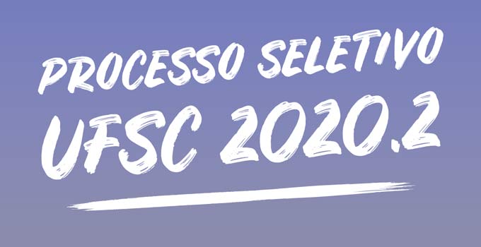 Vestibular UFSC 2020.2 abre inscrições em 13 de outubro