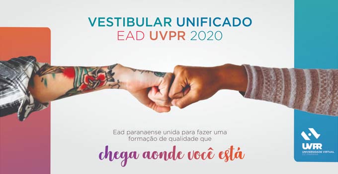 Inscrições do Vestibular EaD UVPR 2020 vão até 15/10