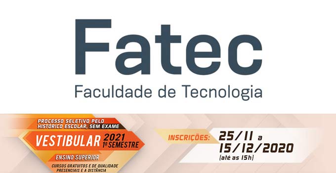 Como se inscrever no vestibular FATEC 2021?