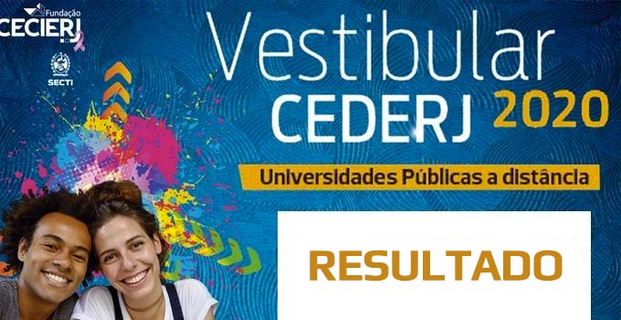 Resultado final - Vestibular Cederj 2020.2 - Prova 8/11
