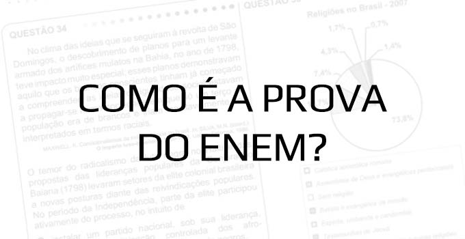 Como é a prova do Enem 2020 - Versão Impressa e Digital