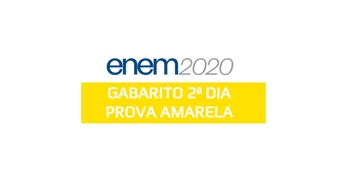 Confira o gabarito extraoficial do 2º dia do Enem 2020 - Prova Amarela, aplicada em 24 de janeiro de 2021, com a resolução do Curso Objetivo.