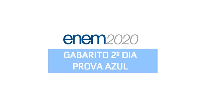 Gabarito extraoficial Enem 2020 - 2º dia - Prova Azul