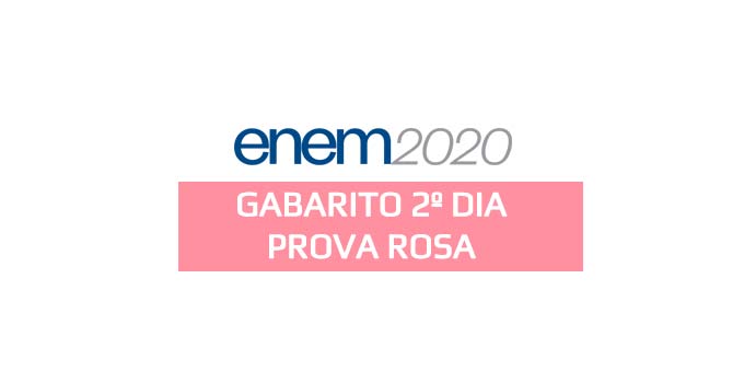 Gabarito extraoficial Enem 2020 - 2º dia - Prova Rosa