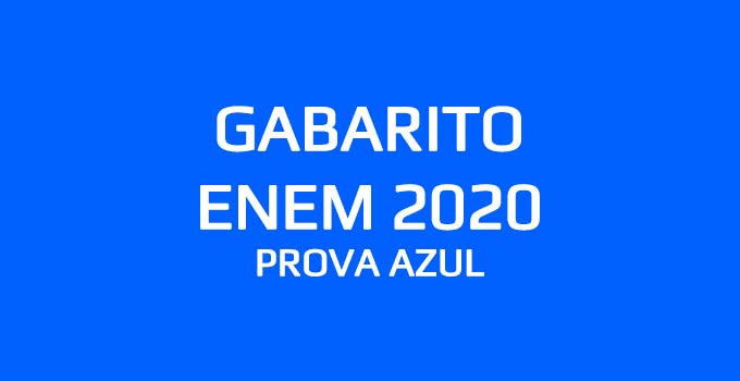 Confira o gabarito extraoficial do Enem 2020 - Prova Azul, aplicada em 17 de janeiro de 2021, com a resolução do Curso Objetivo.