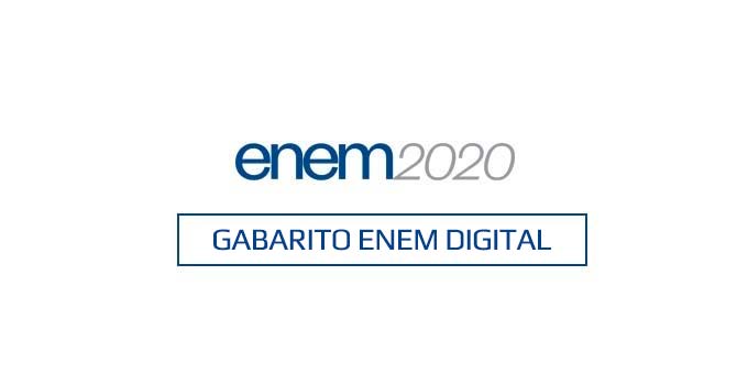 O gabarito extraoficial do Enem Digital 2020 - Prova 31/01/2021  poderá ser conferido ainda hoje, a partir da correção feita pelos professores do Curso Objetivo.