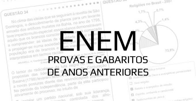 Provas anteriores do Enem e Simulado Online