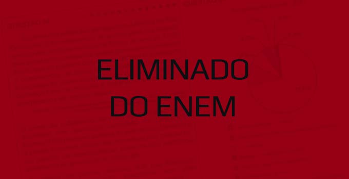 Como o participante pode ser eliminado do Enem 2020 impresso?