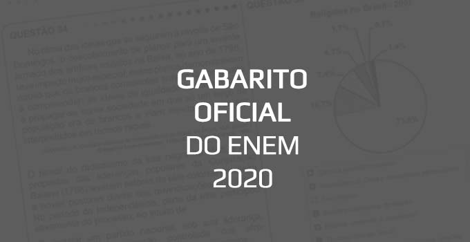 Quando sai o gabarito oficial do Enem 2020 - Prova Impressa