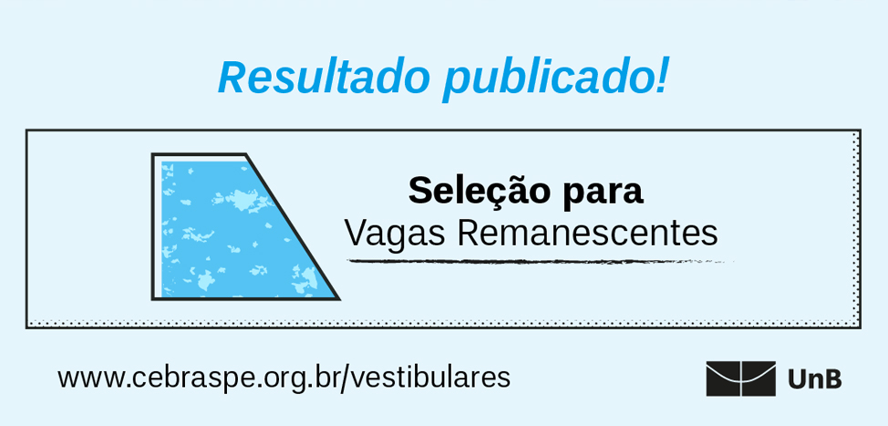 Resultado do Vestibular UnB de Vagas Remanescentes - 2020/2