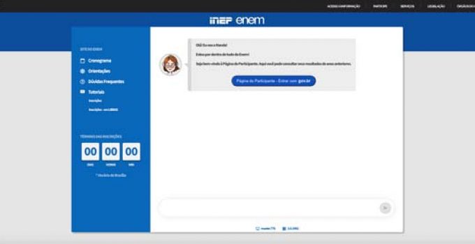 Como Acessar A Pagina Do Participante Do Enem Sejabixo
