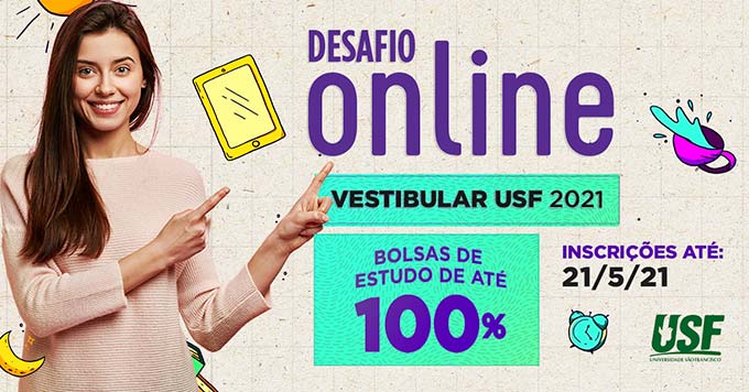 USF está com inscrições abertas para Concurso de Bolsas