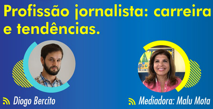 Objetivo apresenta a profissão de jornalista em live com correspondente internacional
