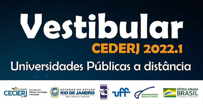 Vestibular Cederj 2022.1 está com as inscrições abertas