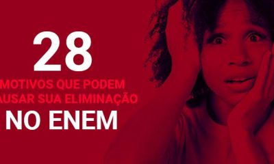 28 motivos que podem causar eliminação do Enem 2021