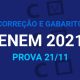 Correção e gabarito extraoficial - Enem 2021 - Prova 21/11/21
