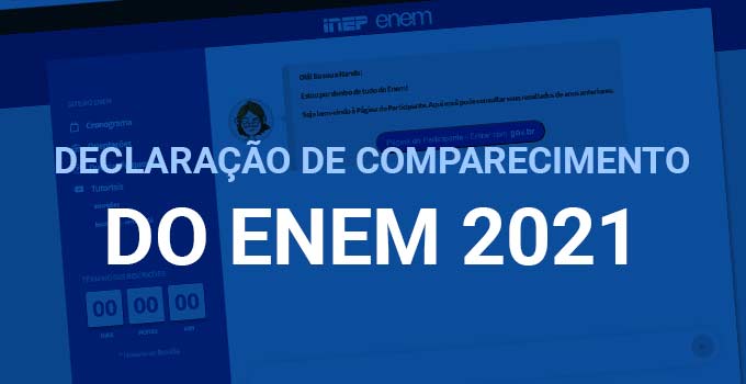 Como imprimir a Declaração de Comparecimento - Enem 2021