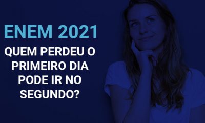 Quem perdeu o primeiro dia do Enem 2021 pode ir no segundo?