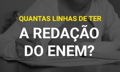 Quantas linhas deve ter a redação do Enem 2021?