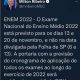 Datas enem 2022