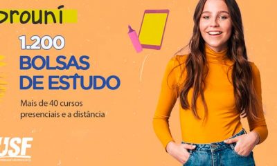 USF oferta 1.200 bolsas de estudo para o Prouni