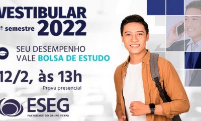 Vestibular do 1º semestre de 2022 na ESEG - Faculdade do Grupo Etapa: últimas provas