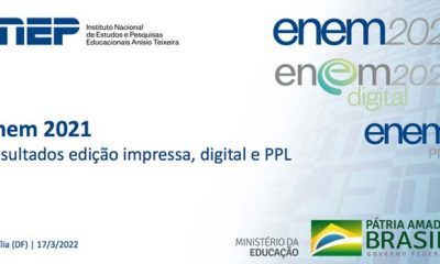 Inep divulga notas médias do Enem 2021