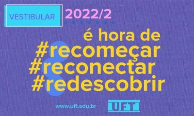 Último dia de inscrições para o Vestibular UFT 2022/2