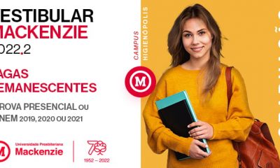 Você pode estudar no Mackenzie realizando prova do Vestibular (presencial) ou entrar com sua nota do ENEM 2019, 2020 ou 2021.