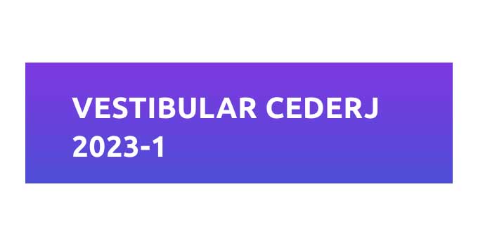 Vestibular Cederj 2023