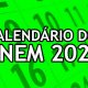 Calendário do Enem 2023